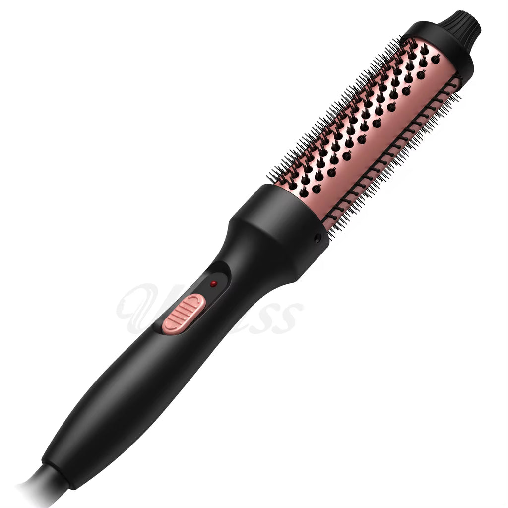 Curling Thermal Brush Double PTC Heated Curling Iron Brush Anti-Scald round Brush 32Mm Hair Curler Hot Volumizing Brush Styler
