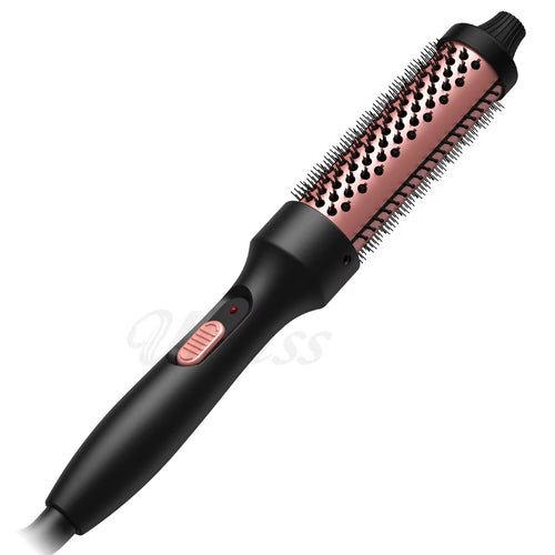 Curling Thermal Brush Double PTC Heated Curling Iron Brush Anti-Scald round Brush 32Mm Hair Curler Hot Volumizing Brush Styler